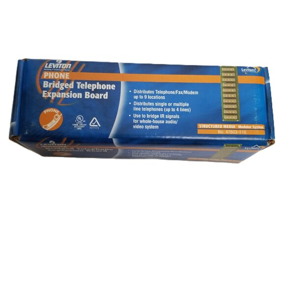 Leviton 47603-110 Bridged Telephone Expansion Board Structured Media System NEW - Picture 1 of 6